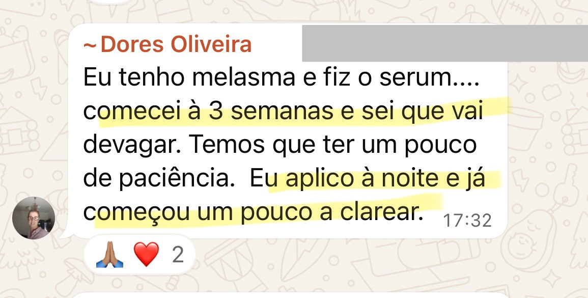 Depoimento de cura e transformação de aluna